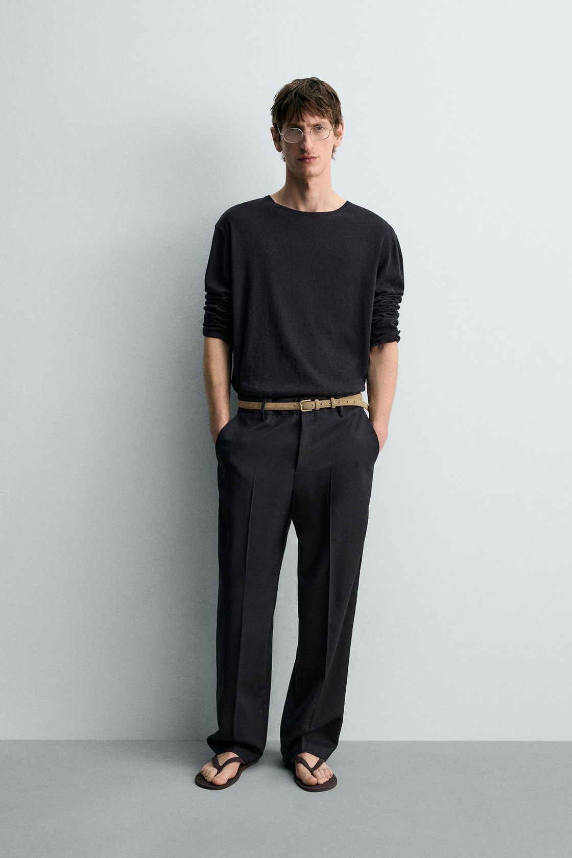 100% Wool Straight Fit Pants