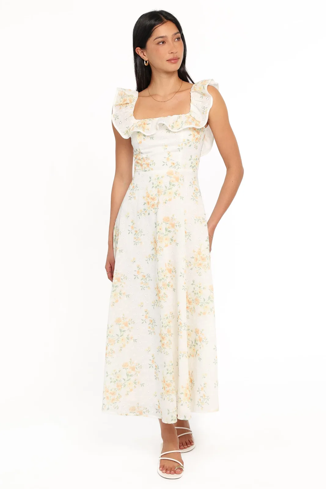 Lucille Maxi Dress - Yellow Floral